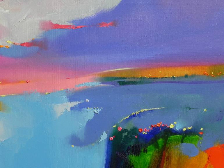 Original Abstract Expressionism Abstract Painting by Mykhailo Novikov