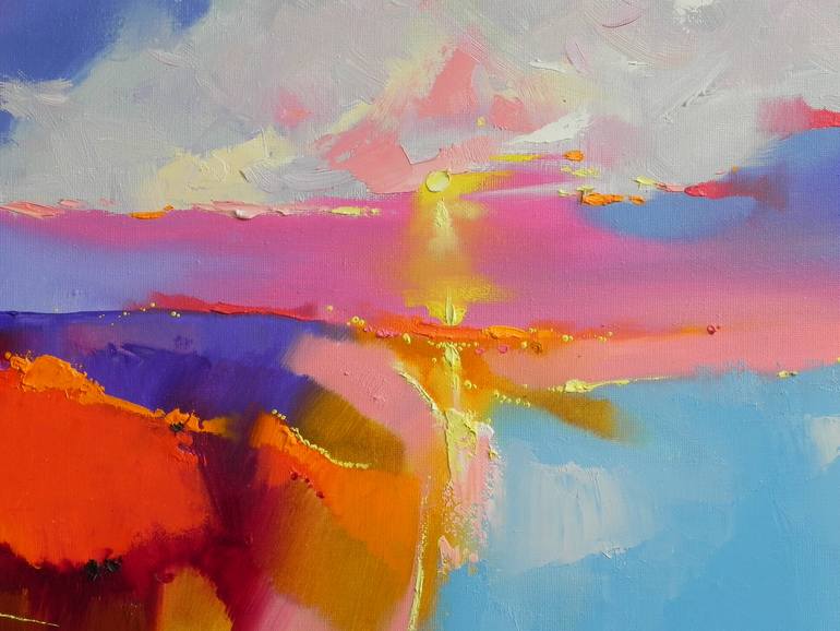 Original Abstract Expressionism Abstract Painting by Mykhailo Novikov