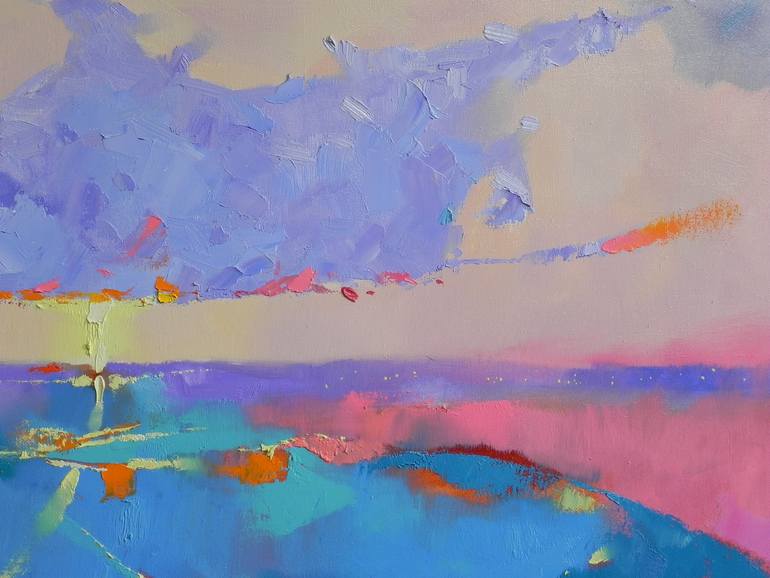 Original Abstract Expressionism Abstract Painting by Mykhailo Novikov