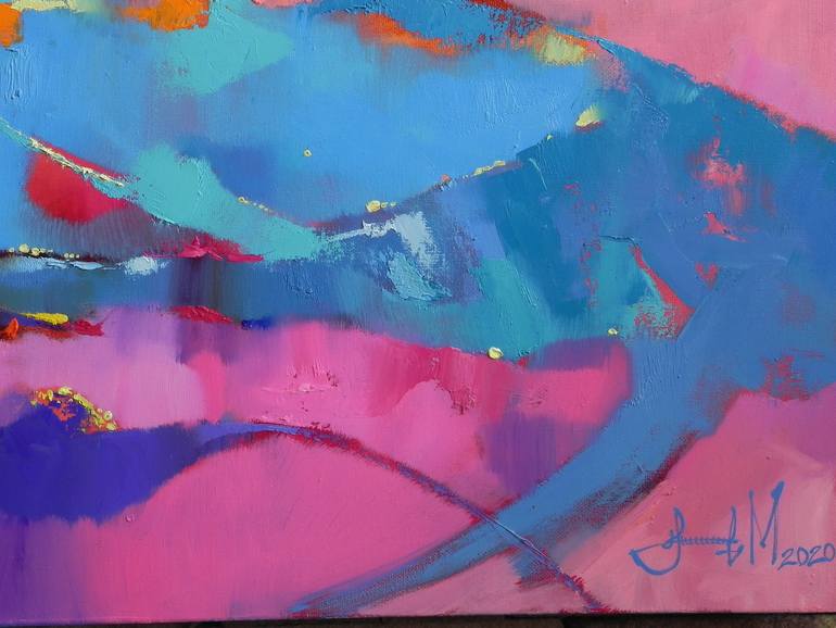 Original Abstract Expressionism Abstract Painting by Mykhailo Novikov