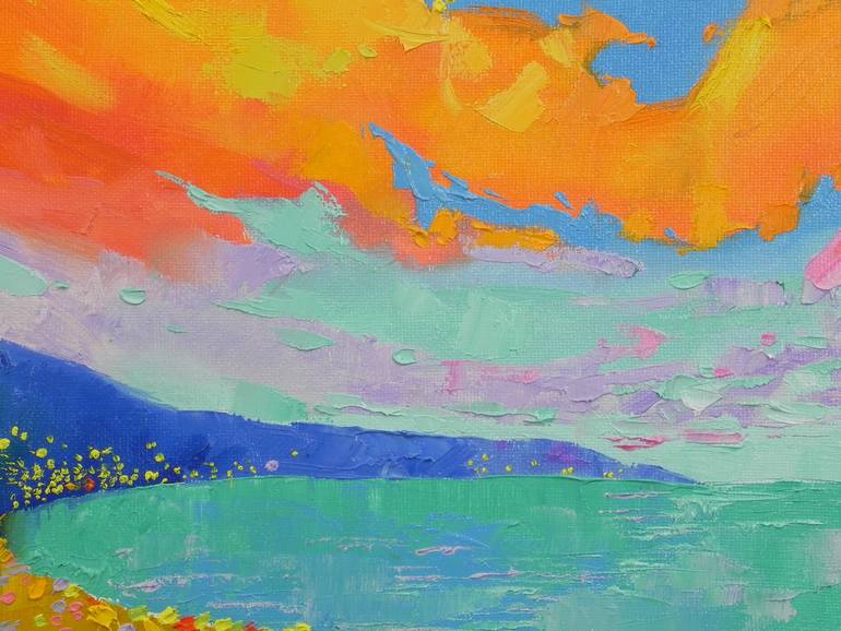 Original Abstract Landscape Painting by Mykhailo Novikov