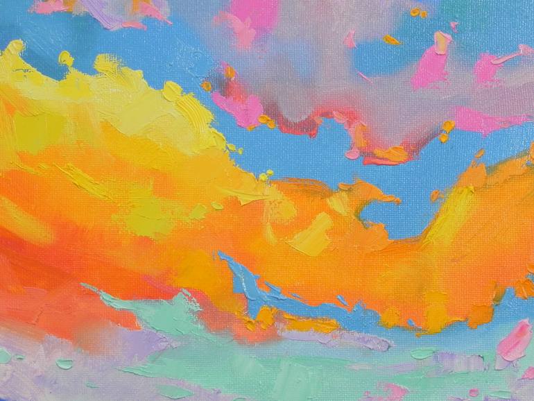 Original Abstract Landscape Painting by Mykhailo Novikov