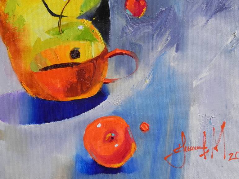 Original Abstract Still Life Painting by Mykhailo Novikov