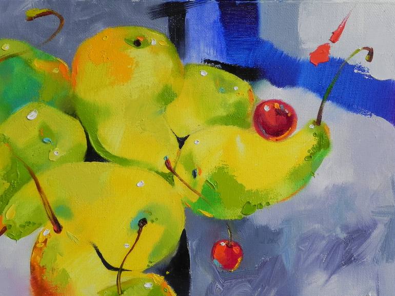 Original Abstract Still Life Painting by Mykhailo Novikov