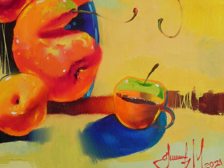 Original Abstract Still Life Painting by Mykhailo Novikov