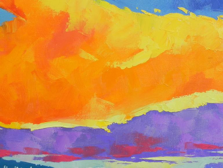 Original Abstract Landscape Painting by Mykhailo Novikov