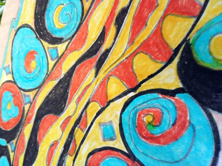 Original Abstract Drawing by Nancy Castellanos