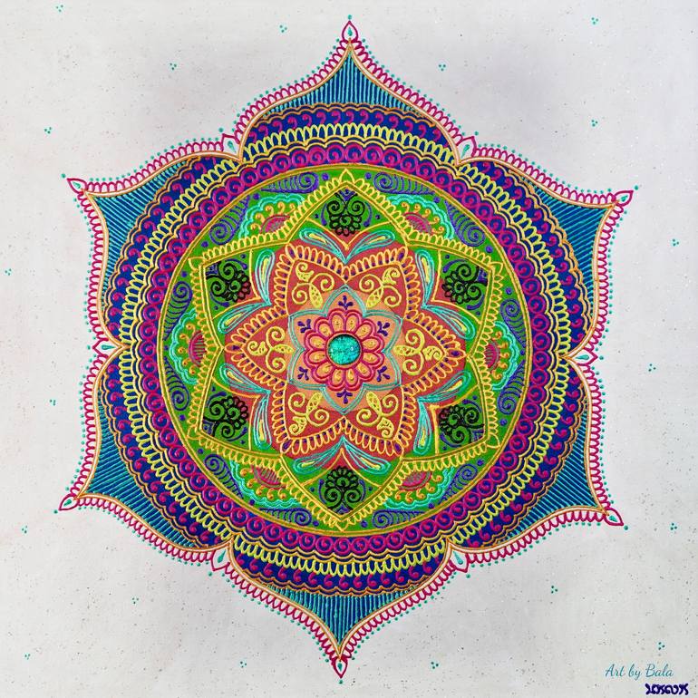 Intention Mandala Painting by Art by Bala Saatchi Art Intention Mandala Painting by Art by Bala Saatchi Art