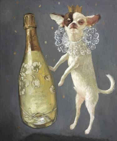 Print of Dogs Paintings by Hanna Karaleva