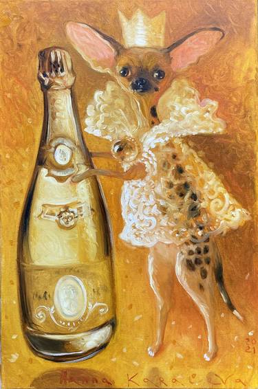 Print of Art Deco Dogs Paintings by Hanna Karaleva