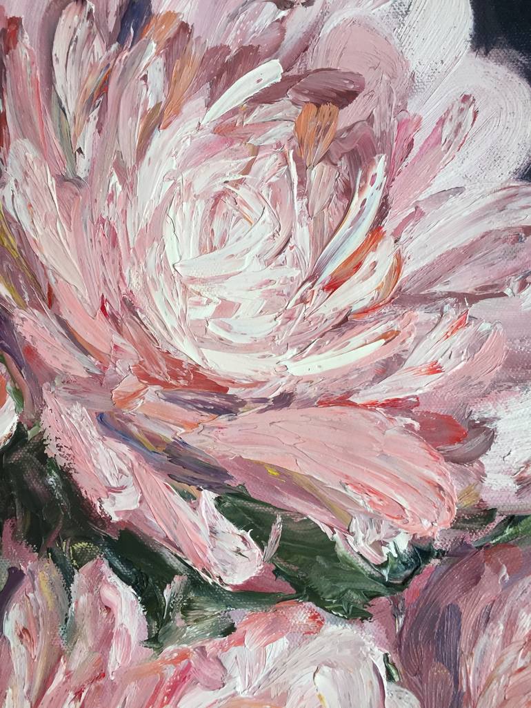 Original Impressionism Floral Painting by Aiziya Shayakhmetova