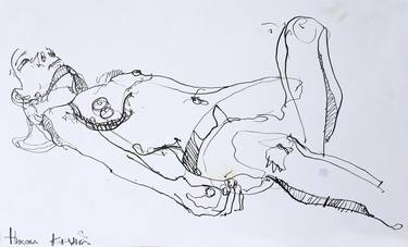 Original Figurative Women Drawing by Nikola Krdzic