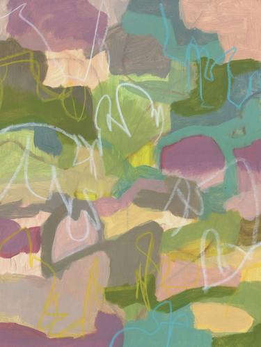 abstract in green and purple thumb