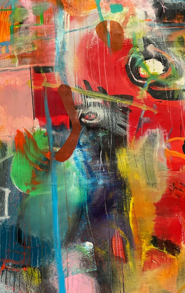 Original Abstract Expressionism Abstract Painting by Wojciech Skiba