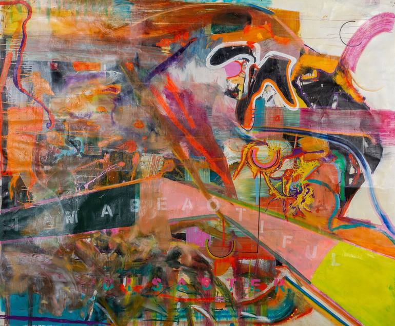 Original Abstract Expressionism Abstract Painting by Wojciech Skiba