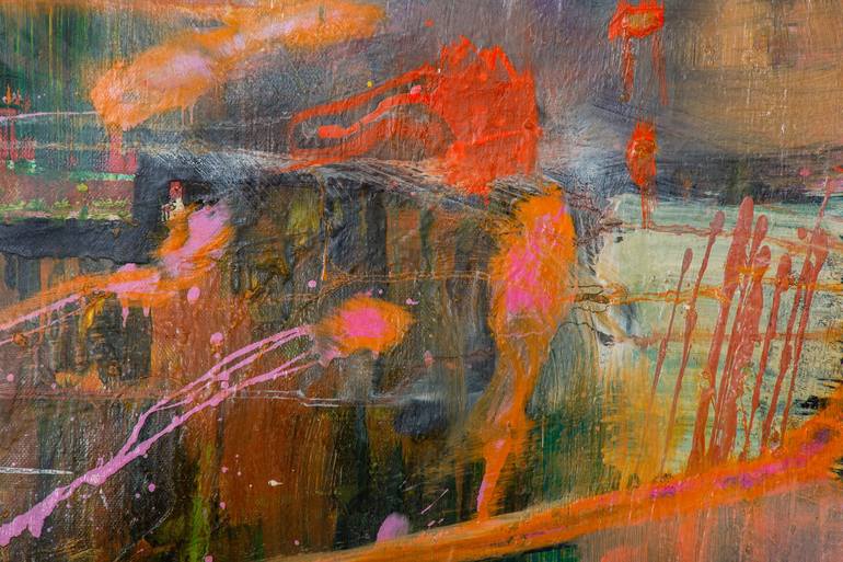 Original Abstract Expressionism Abstract Painting by Wojciech Skiba