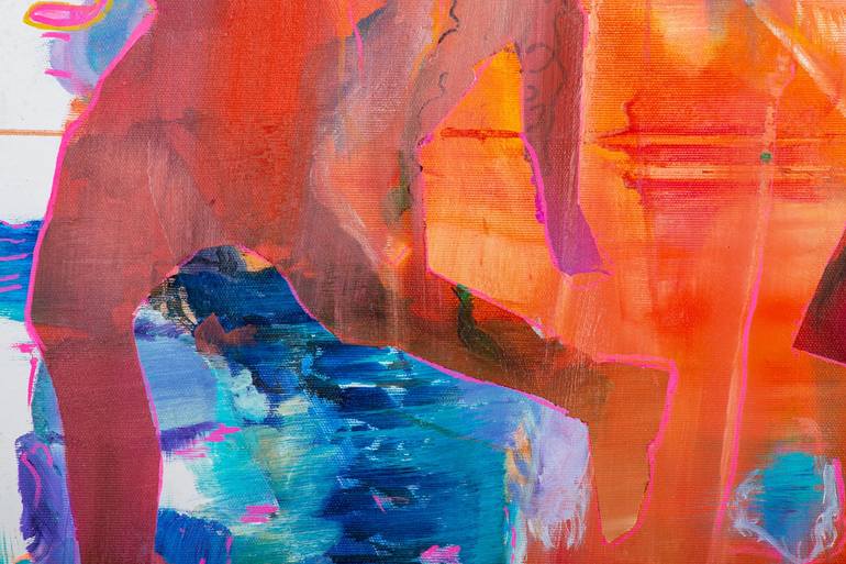 Original Abstract Expressionism Abstract Painting by Wojciech Skiba