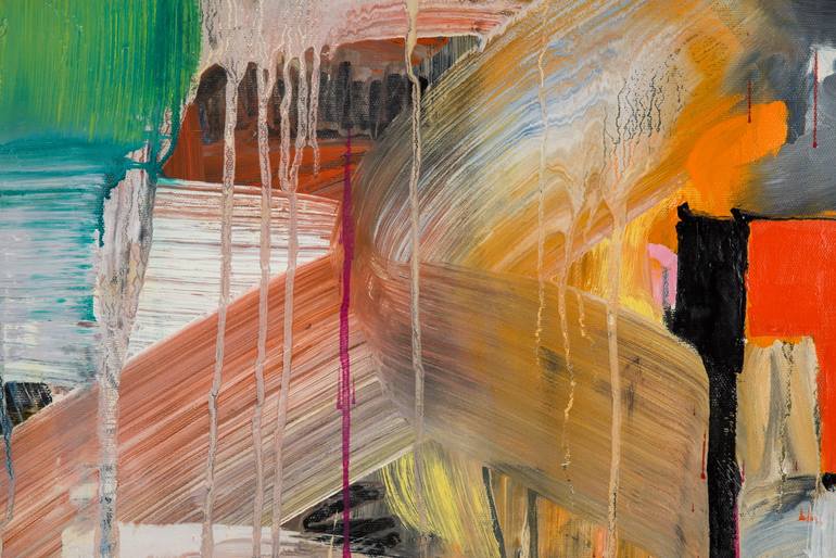 Original Abstract Expressionism Abstract Painting by Wojciech Skiba