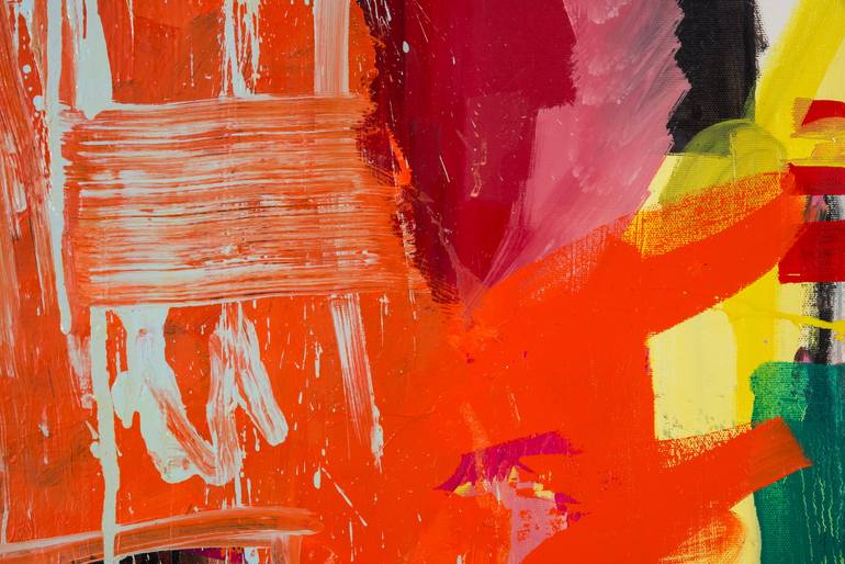 Original Abstract Expressionism Abstract Painting by Wojciech Skiba