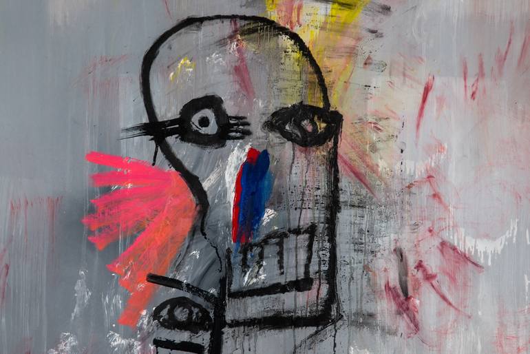 Original Abstract Expressionism Abstract Painting by Wojciech Skiba