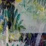 Leaves symbolize loss. Leaves as as a wings for little angel.
Oil painting on unstretched canvas.