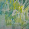 Leaves symbolize loss. Leaves as as a wings for little angel.
Oil painting on unstretched canvas.