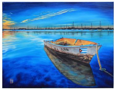 Print of Conceptual Boat Paintings by Jesus Garcia