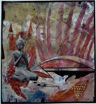 Original Figurative Fantasy Collage by Simone Bosch