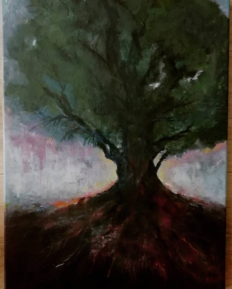 Original Expressionism Landscape Painting by Simone Bosch