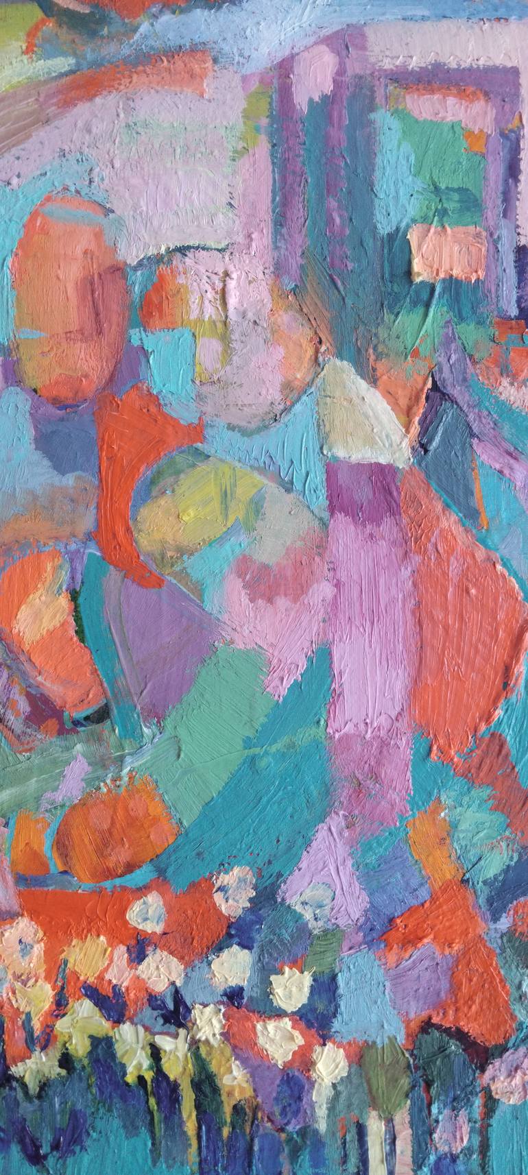 Original Abstract Expressionism Abstract Painting by Evita K