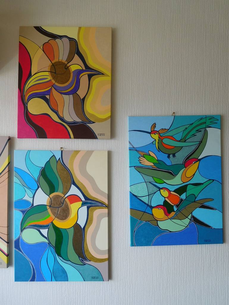 Original Abstract Painting by Svetlozar Tenov