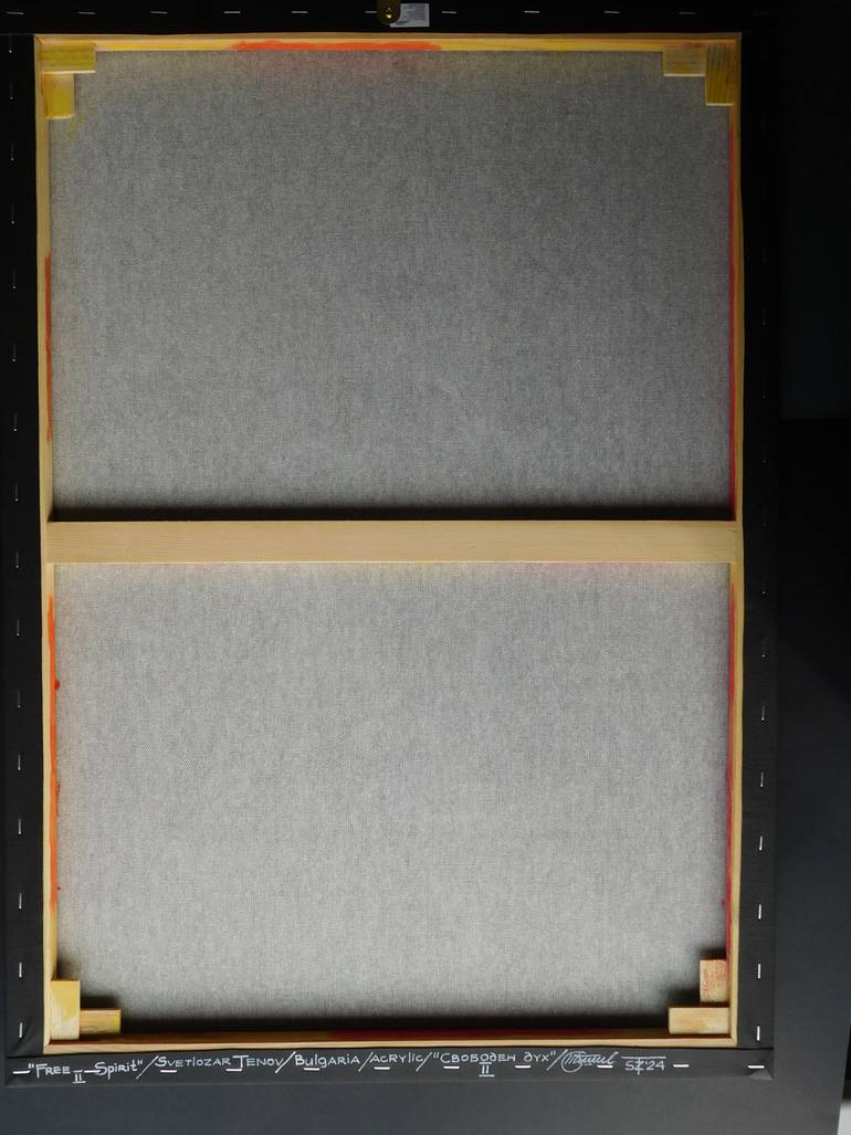 Original Abstract Expressionism Abstract Painting by Svetlozar Tenov