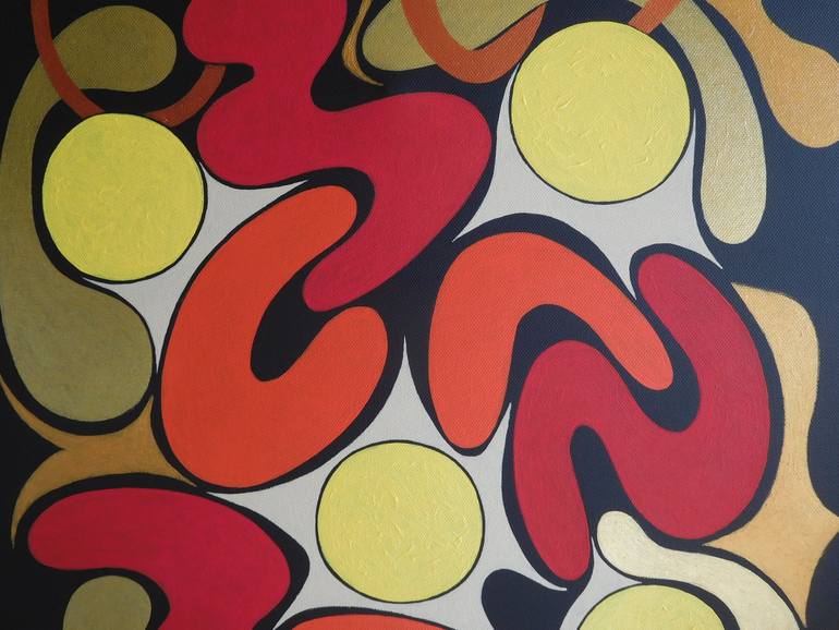 Original Abstract Expressionism Abstract Painting by Svetlozar Tenov