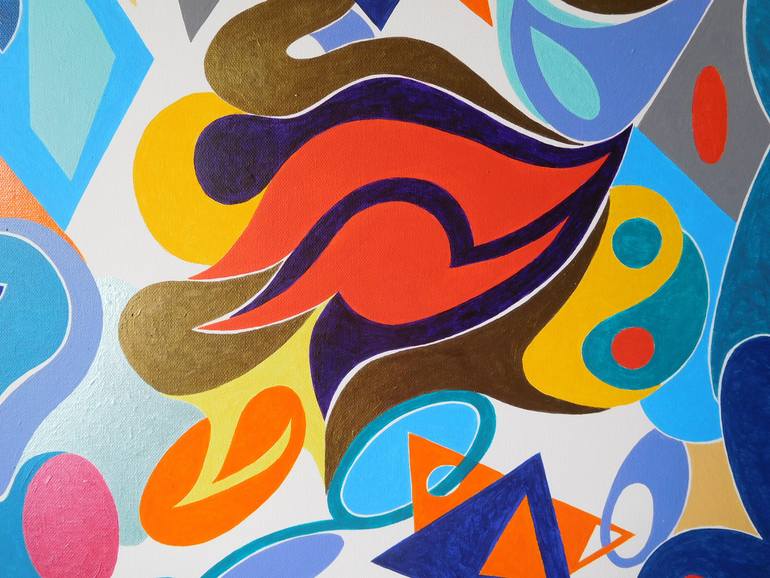 Original Abstract Expressionism Abstract Painting by Svetlozar Tenov