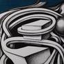 Contrary between tender ant brutality. This work is done with Rotring Isograph Pen with black ink, dots by dots and acrylic paint. It is original, one and only. It is signed and will be carefully packaged. No frame, the size in cm. is 39.8-29.8-0.1.