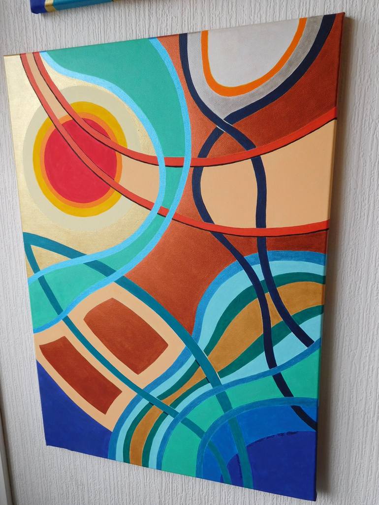 Original Abstract Painting by Svetlozar Tenov