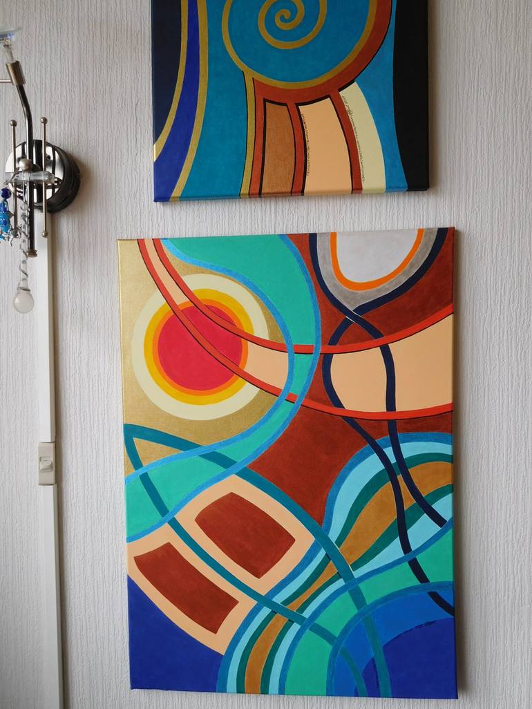 Original Abstract Painting by Svetlozar Tenov