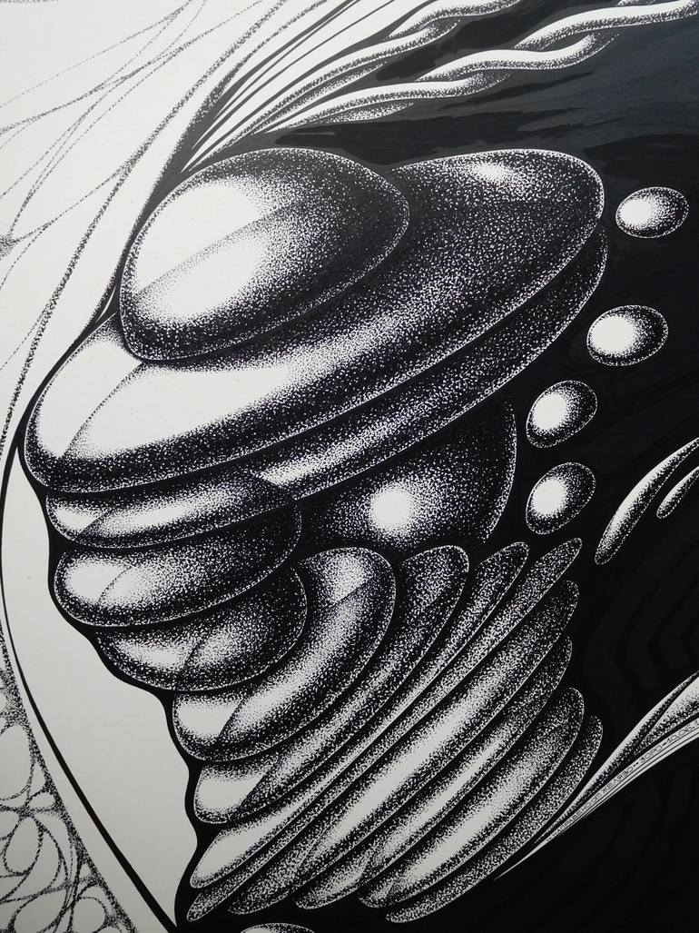 Original Abstract Drawing by Svetlozar Tenov