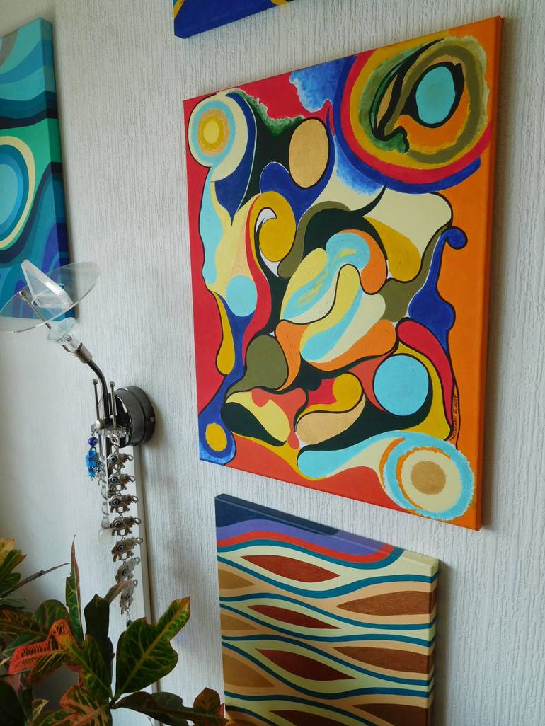 Original Abstract Painting by Svetlozar Tenov