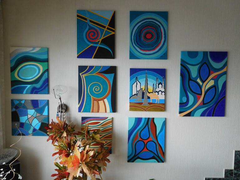 Original Abstract Painting by Svetlozar Tenov