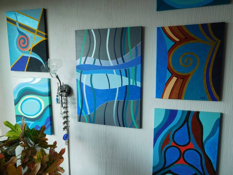Original Abstract Painting by Svetlozar Tenov