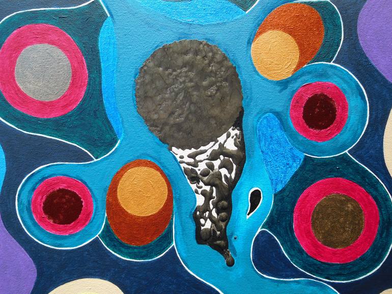 Original Abstract Expressionism Abstract Painting by Svetlozar Tenov