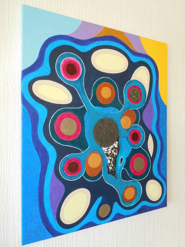 Original Abstract Expressionism Abstract Painting by Svetlozar Tenov