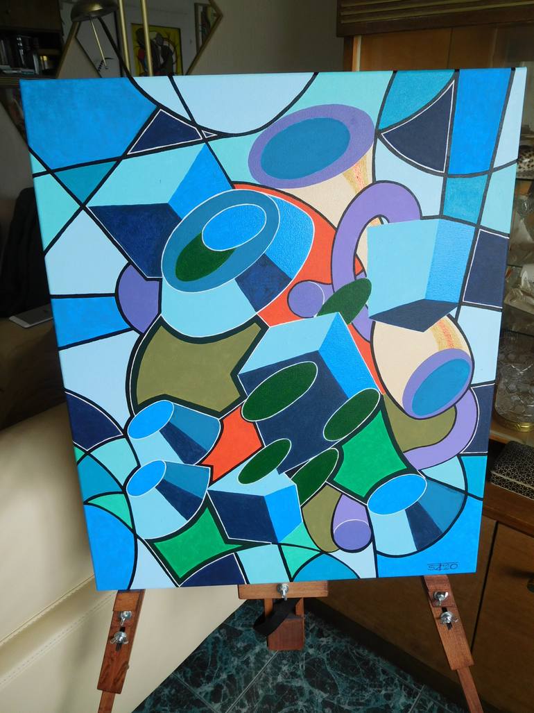 Original Abstract Painting by Svetlozar Tenov