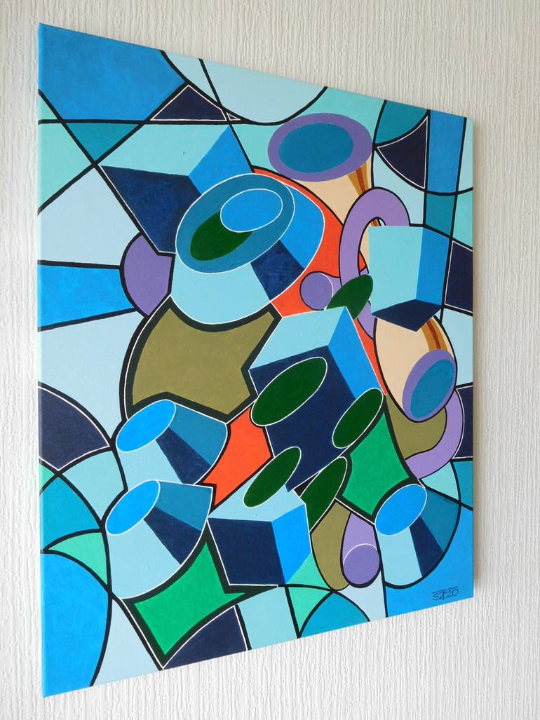 Original Abstract Painting by Svetlozar Tenov