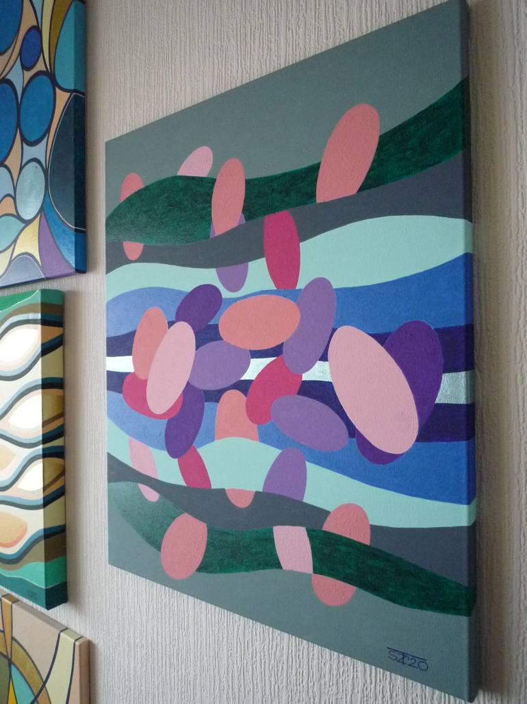 Original Abstract Expressionism Abstract Painting by Svetlozar Tenov