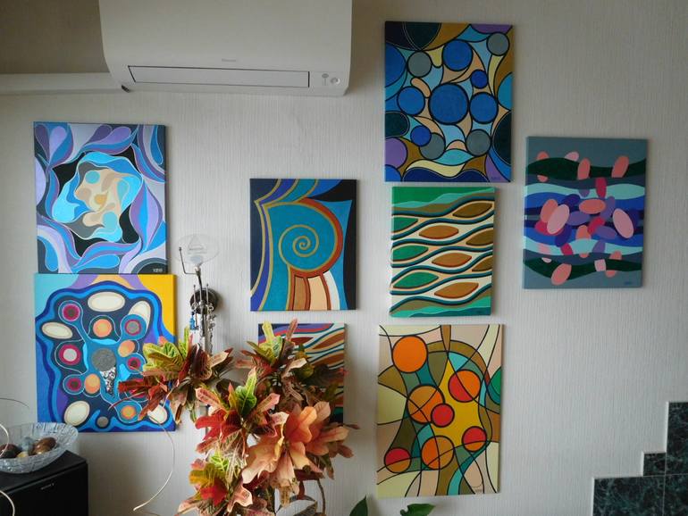 Original Abstract Expressionism Abstract Painting by Svetlozar Tenov