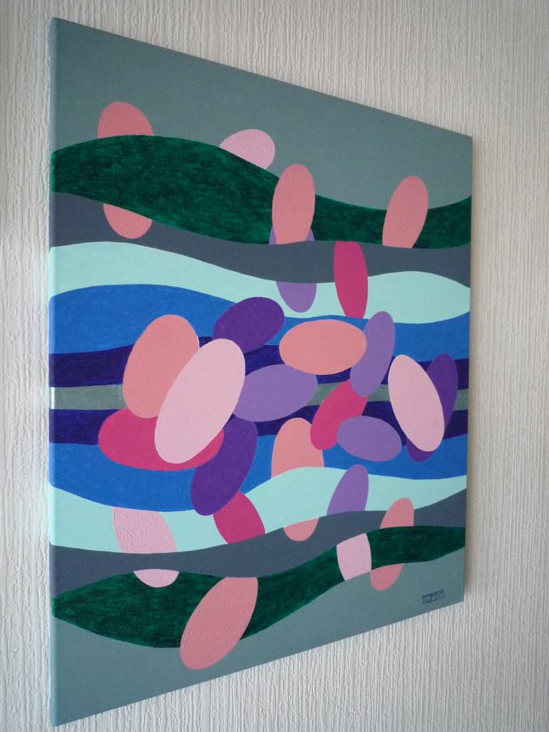 Original Abstract Expressionism Abstract Painting by Svetlozar Tenov