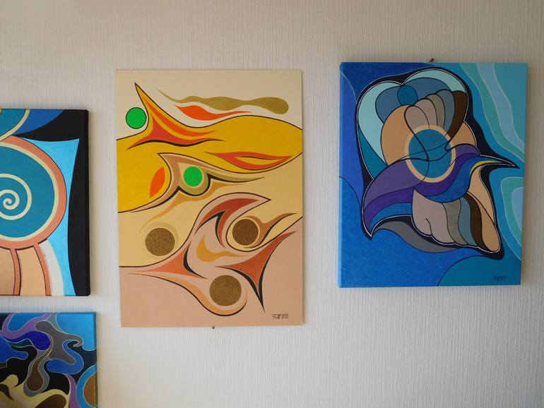 Original Abstract Expressionism Abstract Painting by Svetlozar Tenov