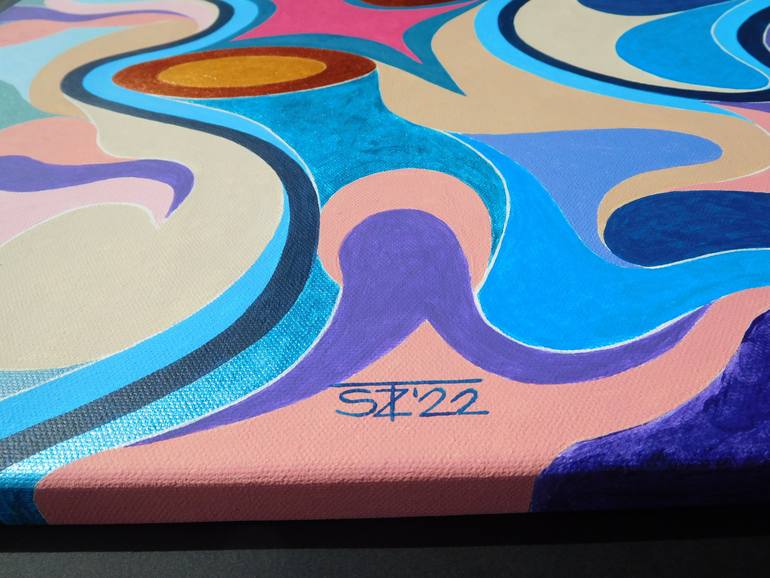 Original Abstract Expressionism Abstract Painting by Svetlozar Tenov